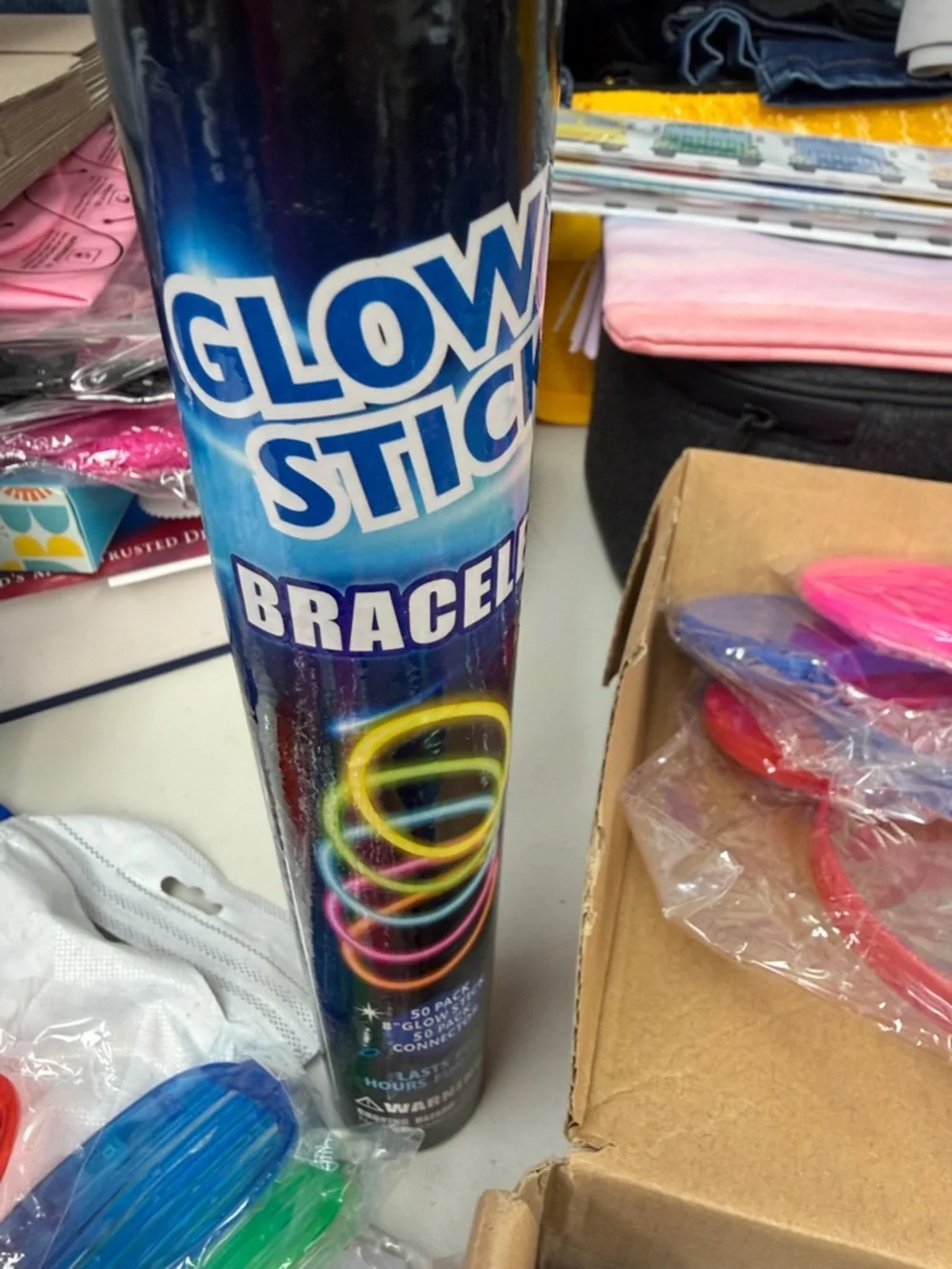 Light Up Variety Toy Kit rings, headbands, bracelets, glasses and glow sticks